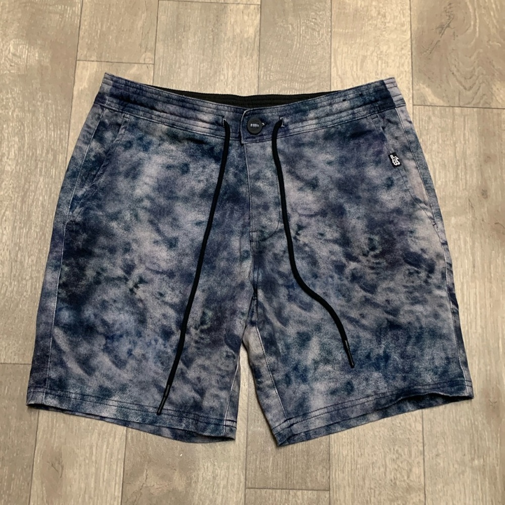 Men Lost Tie Dye Drawstring Casual‎ Beach Shorts